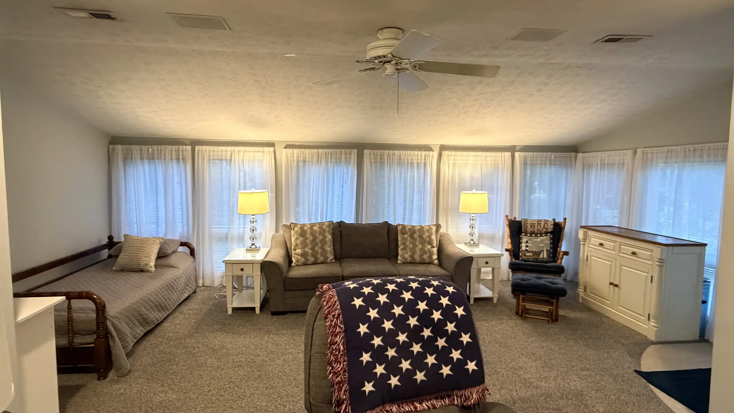Additional living and sleeping space inside the condo